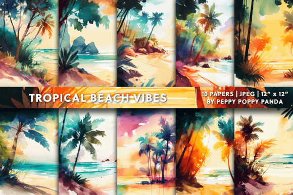 Escape to Paradise: Using Tropical Beach Vibes Summer Backgrounds