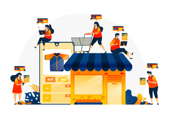 Illustration of E-commerce Apps: Visual Guide for Your Online Shop