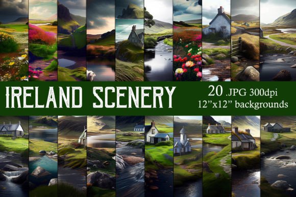 Ireland Scenery 12x12 Backgrounds: Capture Emerald Isle Magic