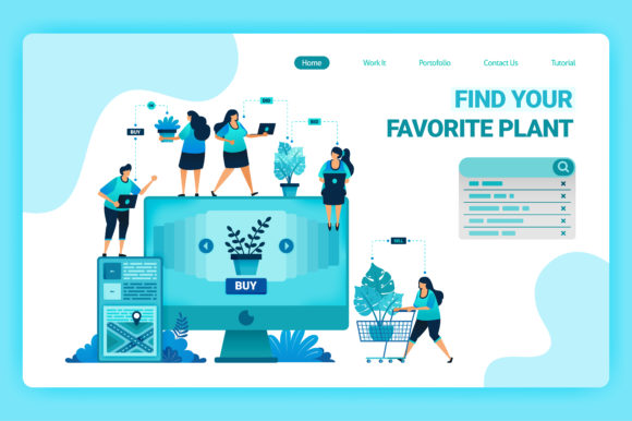 Landing Page of Plants E-commerce: More Than Just a Template