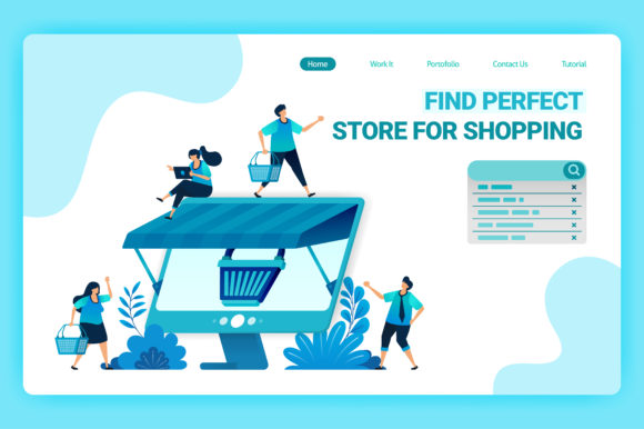 Landing Page of Shopping Cart Metaphor: A Visual Guide
