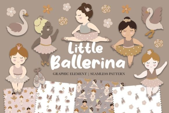 Little Ballerina Clipart: A Complete Design Asset Collection