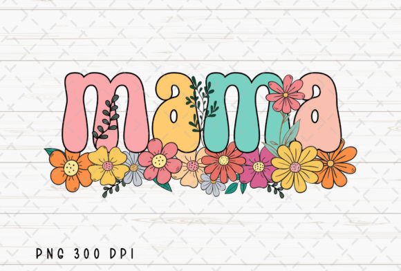 Mama Flora Retro Mother's Day Mom PNG: A Designer's Guide to This Nostalgic Design Asset