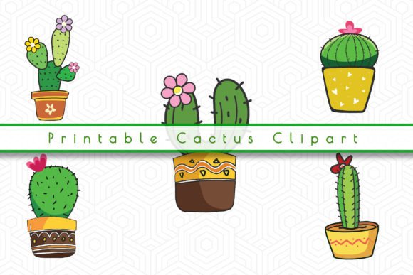 Printable Cactus Clipart: Your Go-To Cactus PNG Set