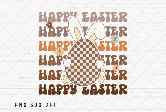 Retro Happy Eater Checkered Egg Bunny: Your New Favorite Design Asset