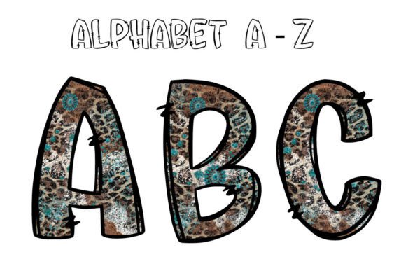 Western Cowhide Doodle Alphabet Letters: A Designer’s Rustic Toolkit